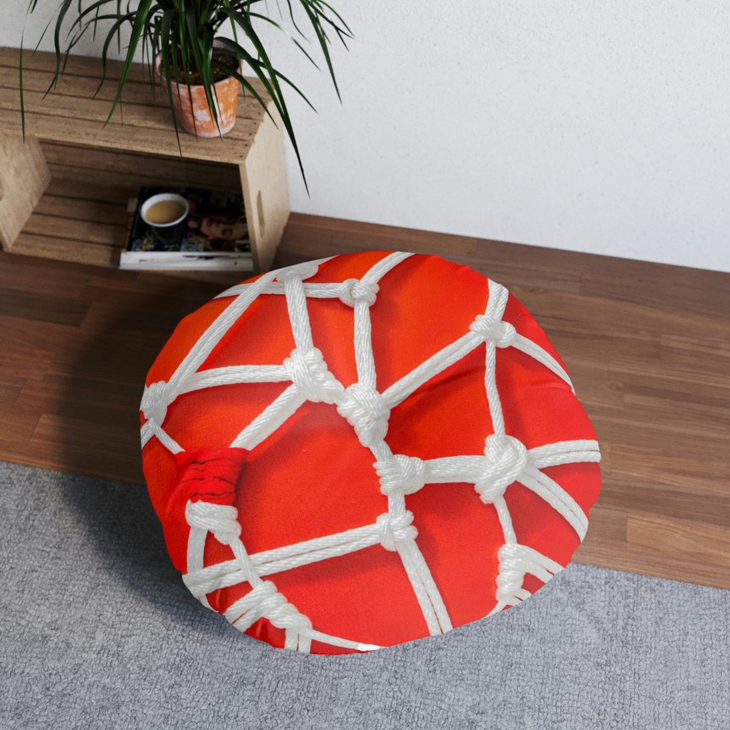 Tufted Floor Pillow, Round - ARTWORK No.53